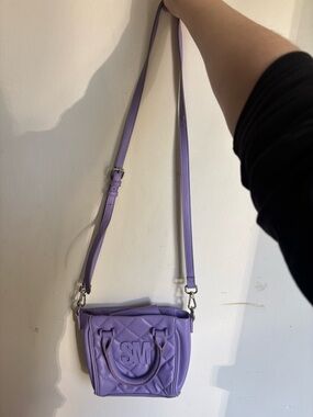 Steve Madden Quilted Lilac Crossbody Bag